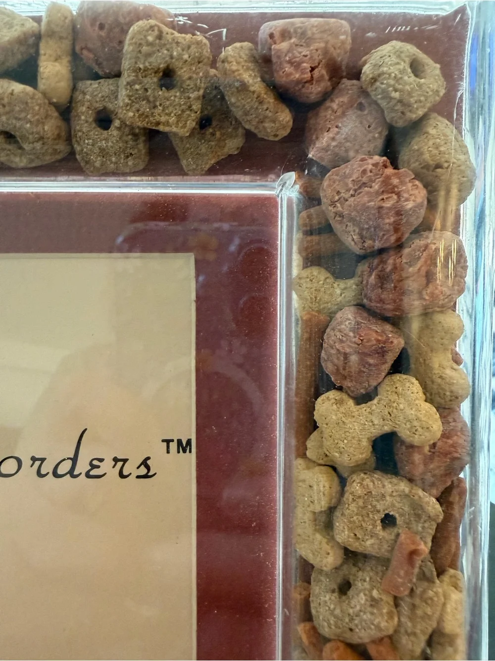 Pet Treat Border Picture Frame - Brown & Tan for 5x7 Photo